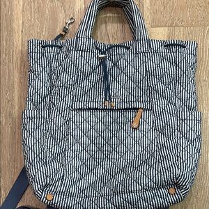 NWOT MZ Wallace metro convertible backpack in seersucker